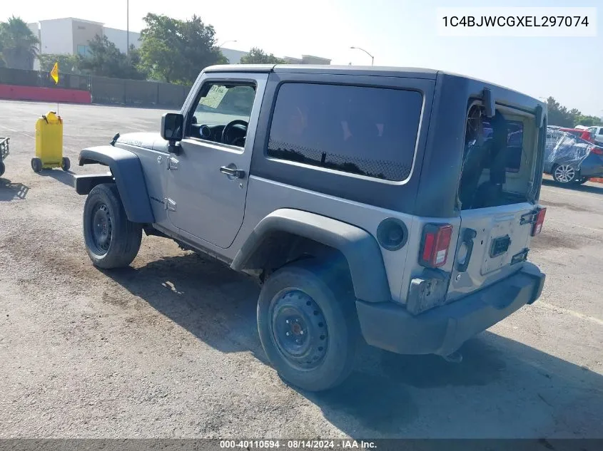 1C4BJWCGXEL297074 2014 Jeep Wrangler Rubicon