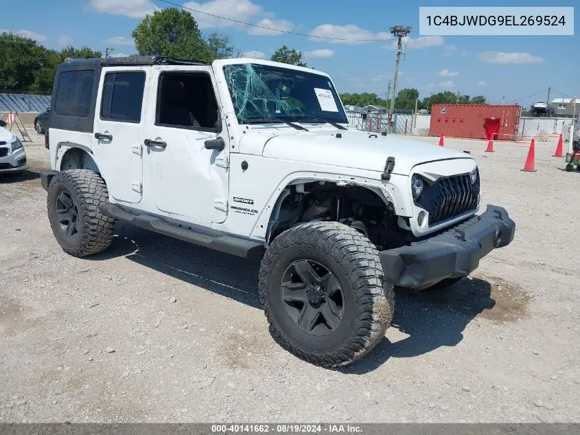 1C4BJWDG9EL269524 2014 Jeep Wrangler Unlimited Sport