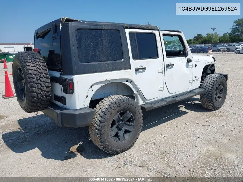 1C4BJWDG9EL269524 2014 Jeep Wrangler Unlimited Sport