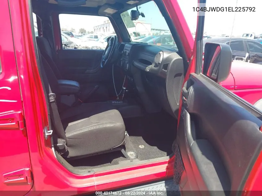 2014 Jeep Wrangler Unlimited Sport VIN: 1C4BJWDG1EL225792 Lot: 40174672