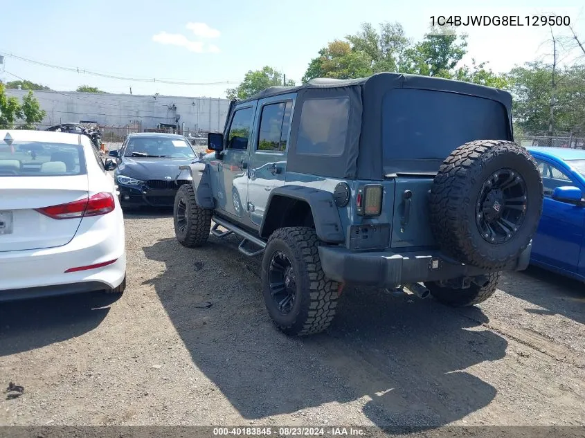 1C4BJWDG8EL129500 2014 Jeep Wrangler Unlimited Sport