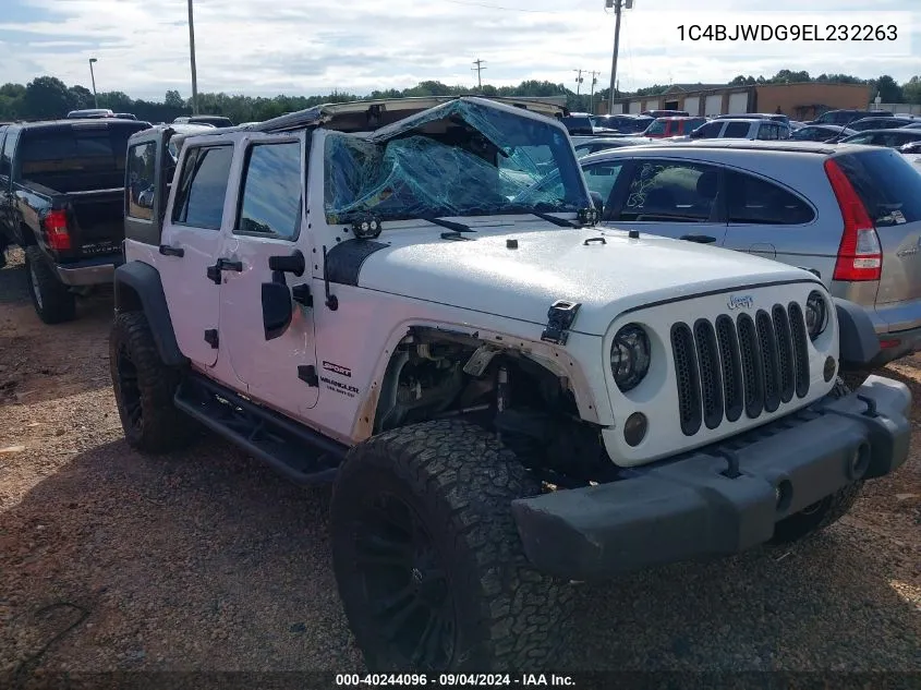 2014 Jeep Wrangler Unlimited Sport VIN: 1C4BJWDG9EL232263 Lot: 40244096