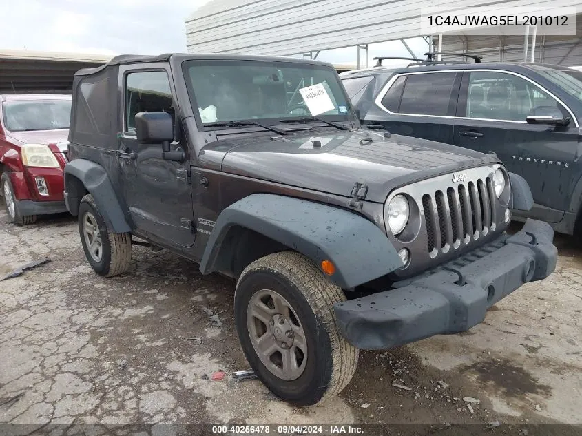 2014 Jeep Wrangler Sport VIN: 1C4AJWAG5EL201012 Lot: 40256478