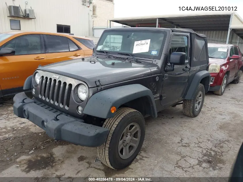 2014 Jeep Wrangler Sport VIN: 1C4AJWAG5EL201012 Lot: 40256478