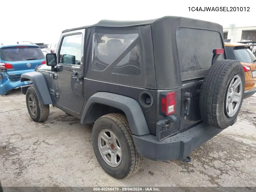 1C4AJWAG5EL201012 2014 Jeep Wrangler Sport