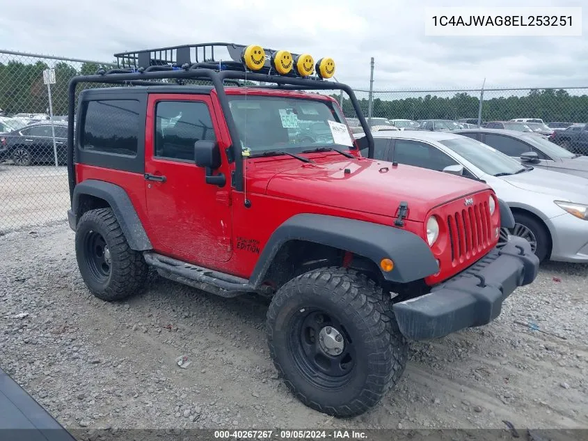 1C4AJWAG8EL253251 2014 Jeep Wrangler Sport