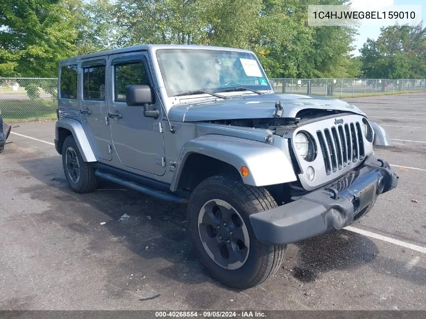 2014 Jeep Wrangler Unlimited Sahara VIN: 1C4HJWEG8EL159010 Lot: 40268554