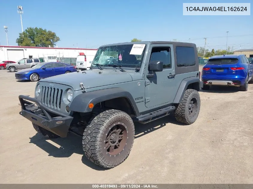 2014 Jeep Wrangler Sport VIN: 1C4AJWAG4EL162624 Lot: 40319493