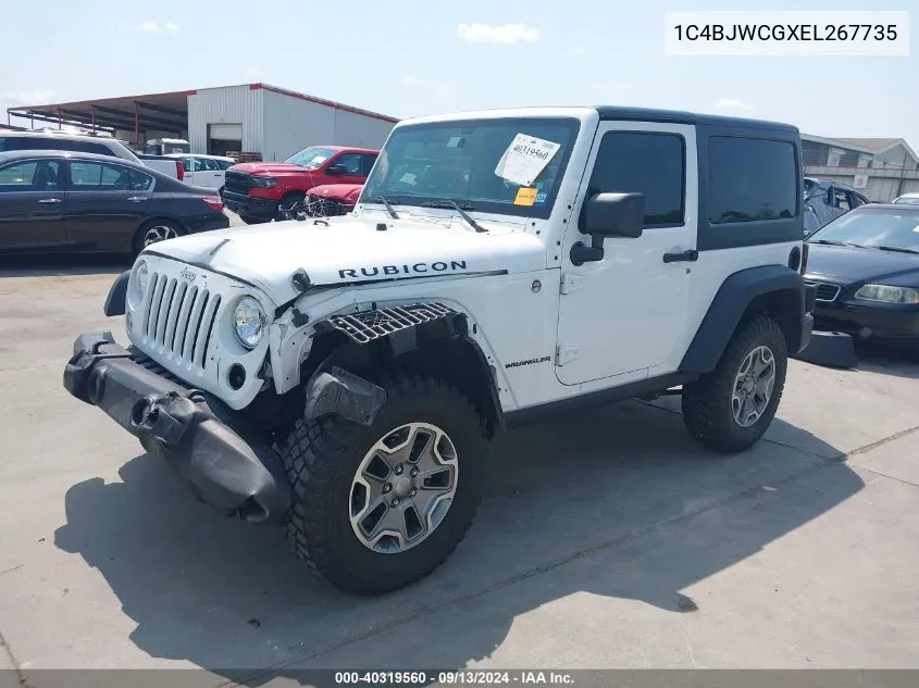 1C4BJWCGXEL267735 2014 Jeep Wrangler Rubicon