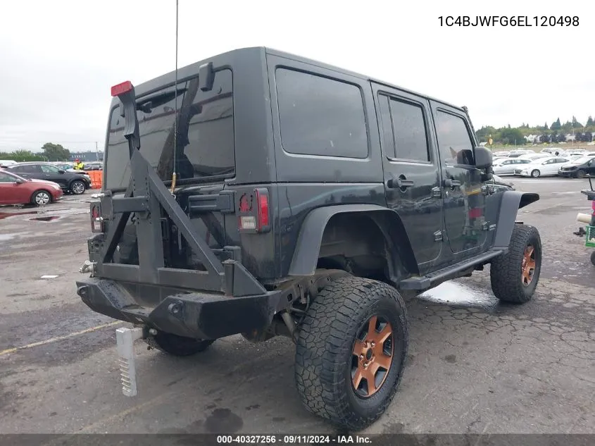 2014 Jeep Wrangler Unlimited Rubicon VIN: 1C4BJWFG6EL120498 Lot: 40327256