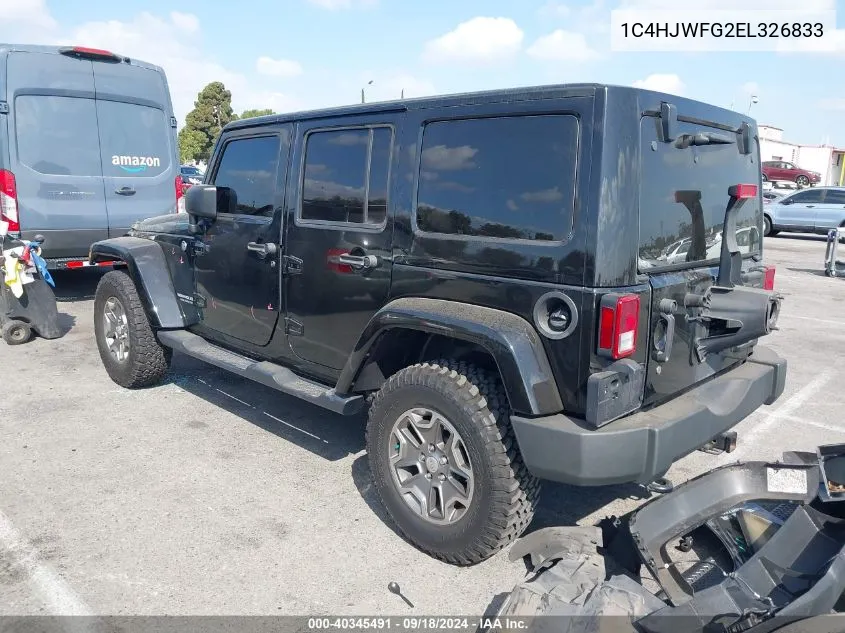 2014 Jeep Wrangler Unlimited Rubicon VIN: 1C4HJWFG2EL326833 Lot: 40345491