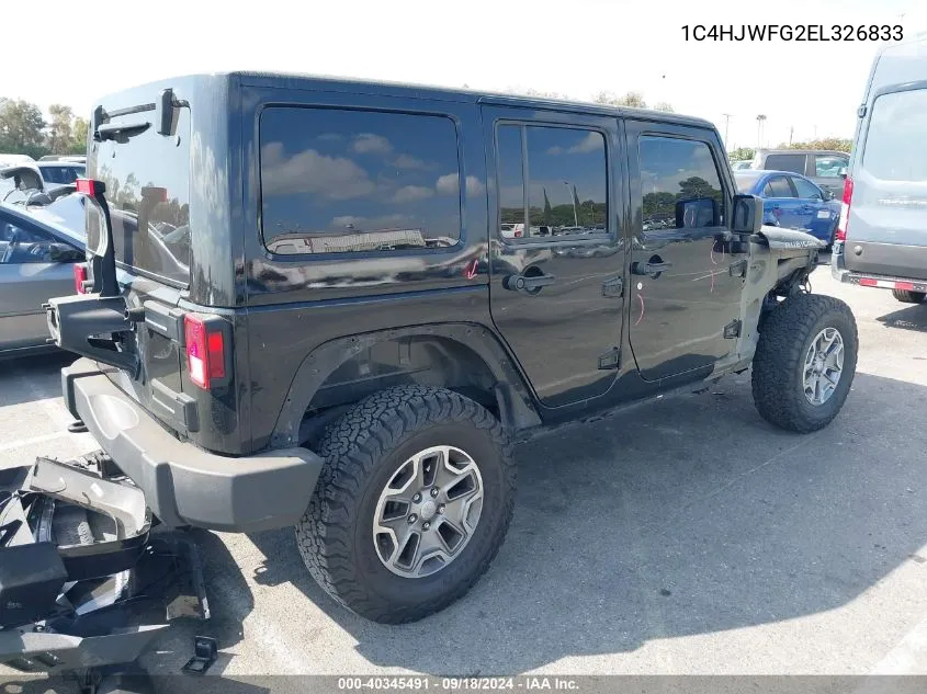 2014 Jeep Wrangler Unlimited Rubicon VIN: 1C4HJWFG2EL326833 Lot: 40345491