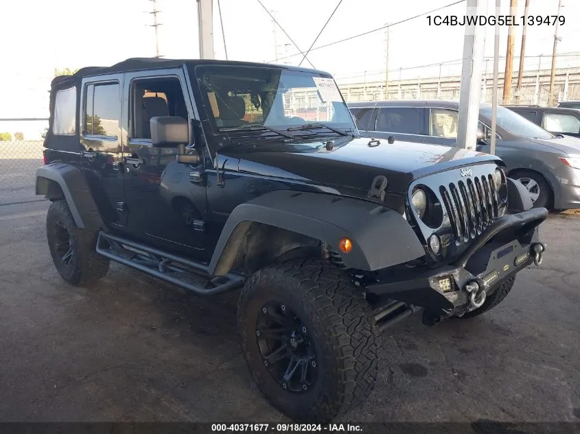 2014 Jeep Wrangler Unlimited Sport VIN: 1C4BJWDG5EL139479 Lot: 40371677