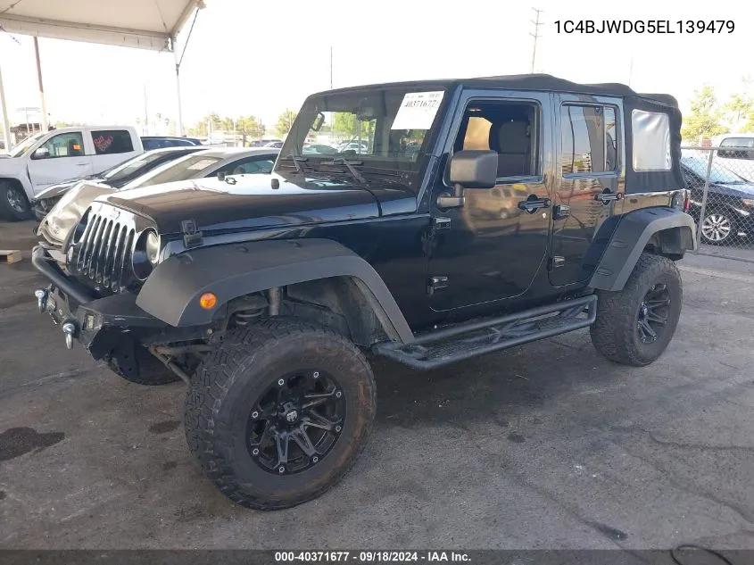 2014 Jeep Wrangler Unlimited Sport VIN: 1C4BJWDG5EL139479 Lot: 40371677