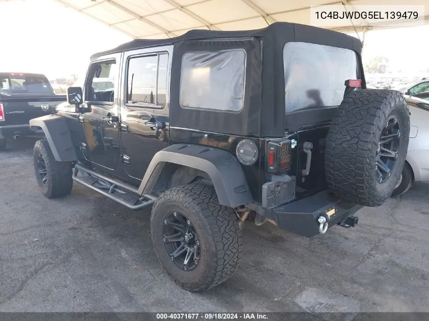 2014 Jeep Wrangler Unlimited Sport VIN: 1C4BJWDG5EL139479 Lot: 40371677