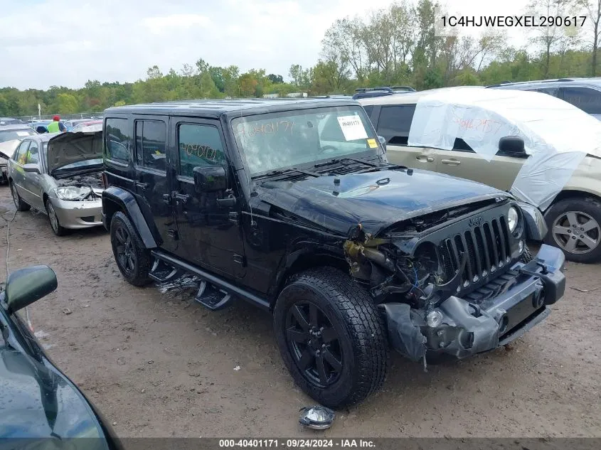 1C4HJWEGXEL290617 2014 Jeep Wrangler Unlimited Altitude