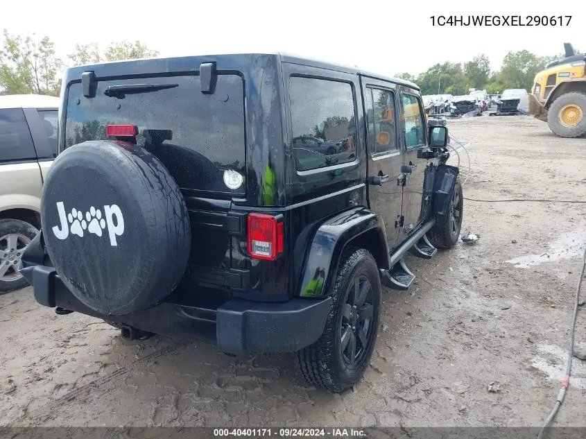 2014 Jeep Wrangler Unlimited Altitude VIN: 1C4HJWEGXEL290617 Lot: 40401171