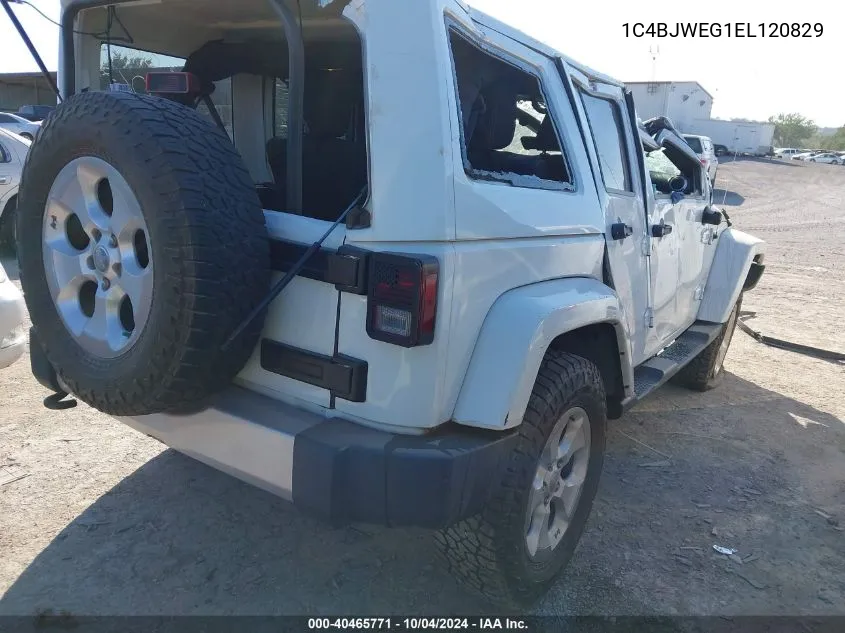 1C4BJWEG1EL120829 2014 Jeep Wrangler Unlimited Sahara