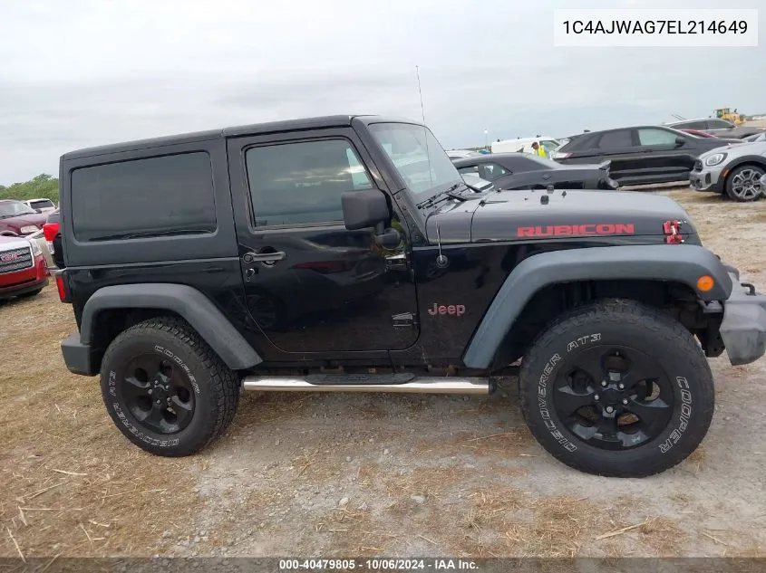 2014 Jeep Wrangler Sport VIN: 1C4AJWAG7EL214649 Lot: 40479805