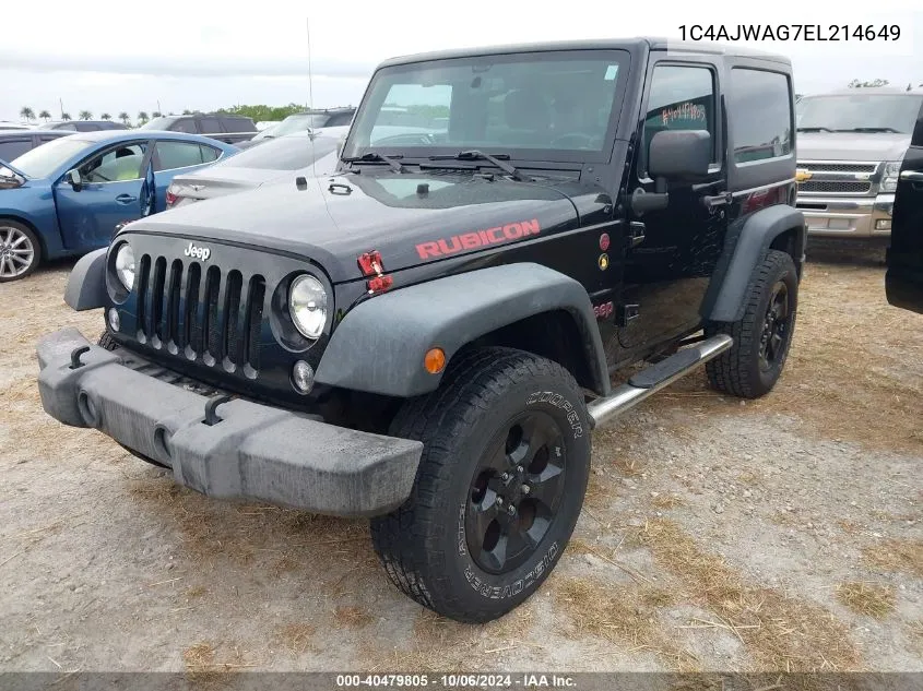 2014 Jeep Wrangler Sport VIN: 1C4AJWAG7EL214649 Lot: 40479805