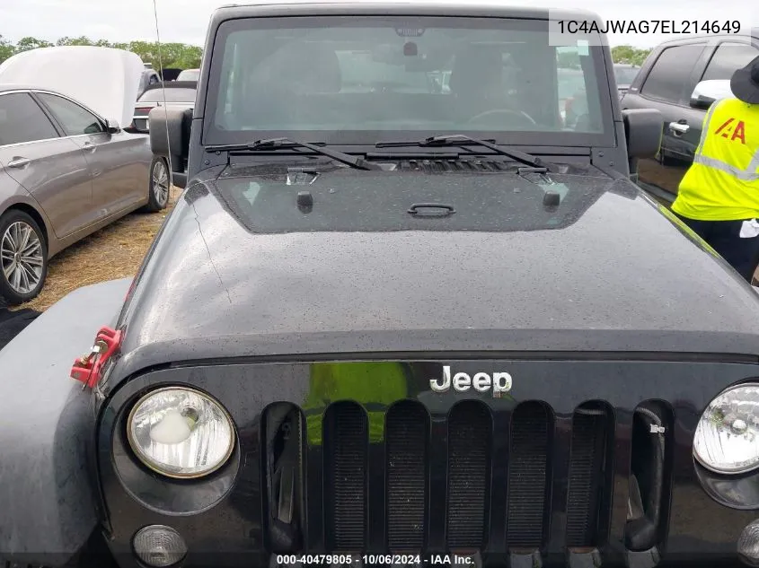 2014 Jeep Wrangler Sport VIN: 1C4AJWAG7EL214649 Lot: 40479805