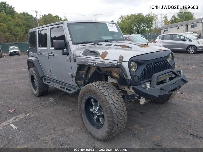 2014 Jeep Wrangler Unlimited Freedom Edition VIN: 1C4HJWDG2EL199603 Lot: 40486932