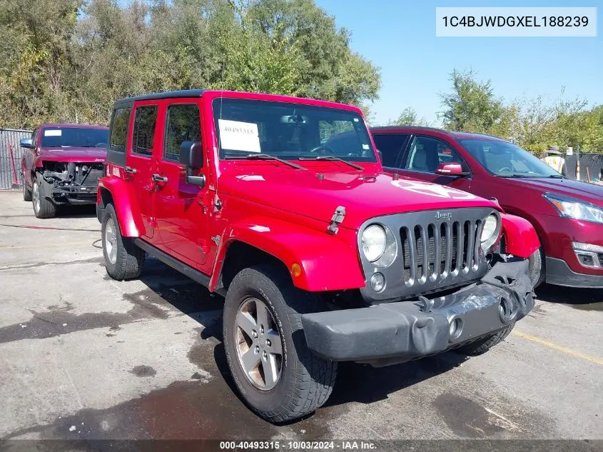 2014 Jeep Wrangler Unlimited Freedom Edition VIN: 1C4BJWDGXEL188239 Lot: 40493315