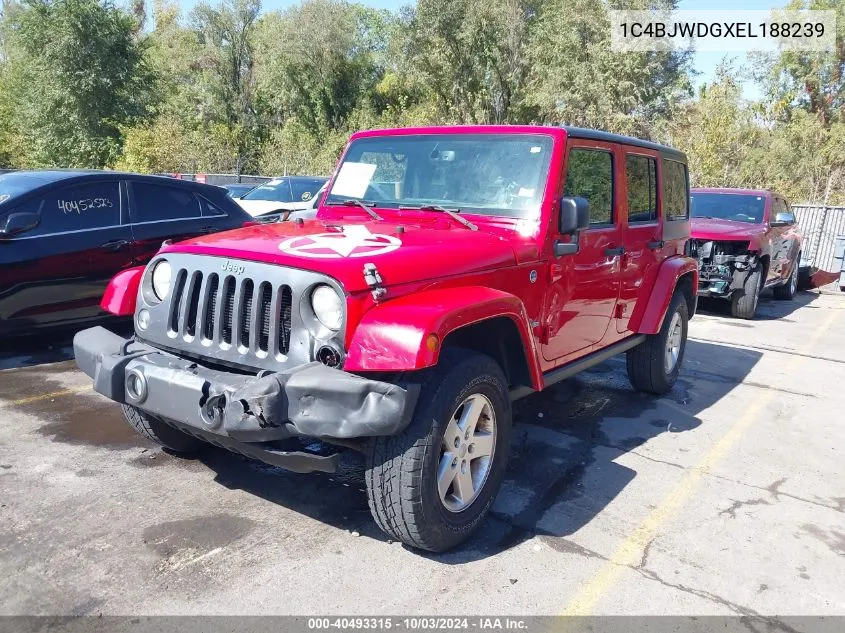 2014 Jeep Wrangler Unlimited Freedom Edition VIN: 1C4BJWDGXEL188239 Lot: 40493315