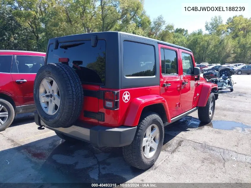 2014 Jeep Wrangler Unlimited Freedom Edition VIN: 1C4BJWDGXEL188239 Lot: 40493315