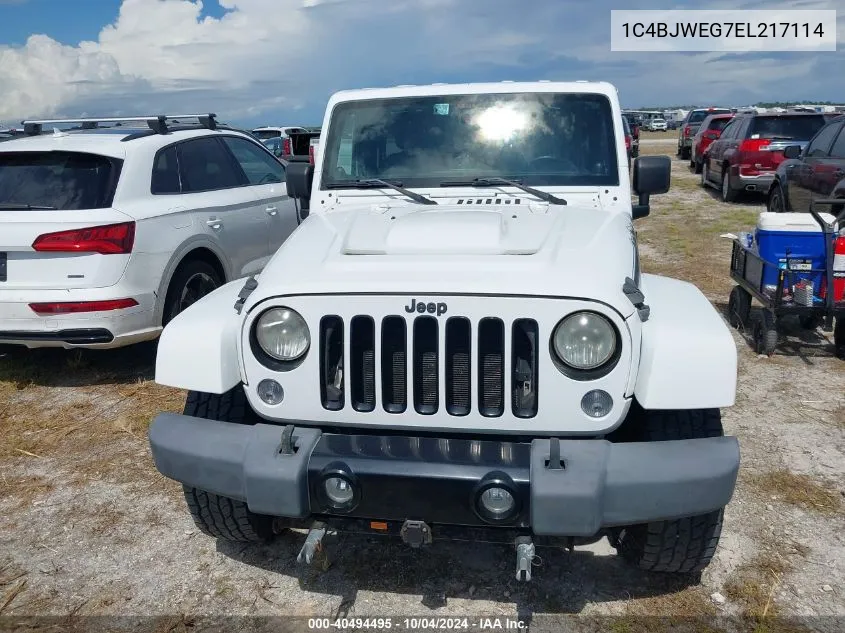 2014 Jeep Wrangler Unlimited Polar Edition VIN: 1C4BJWEG7EL217114 Lot: 40494495