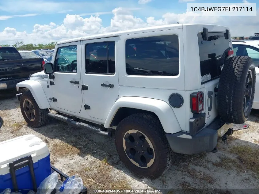 2014 Jeep Wrangler Unlimited Polar Edition VIN: 1C4BJWEG7EL217114 Lot: 40494495