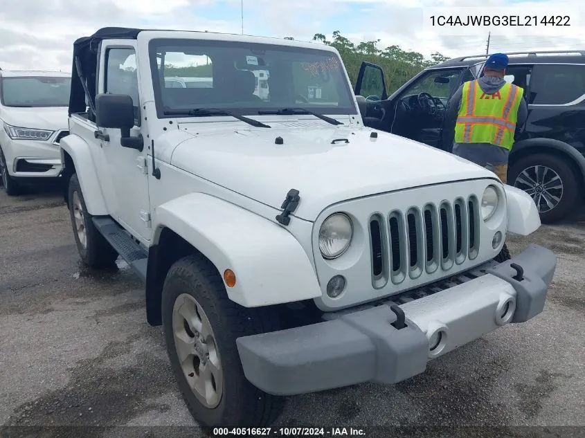 1C4AJWBG3EL214422 2014 Jeep Wrangler Sahara