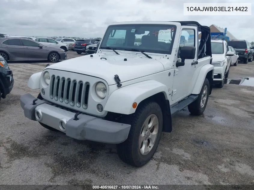 1C4AJWBG3EL214422 2014 Jeep Wrangler Sahara