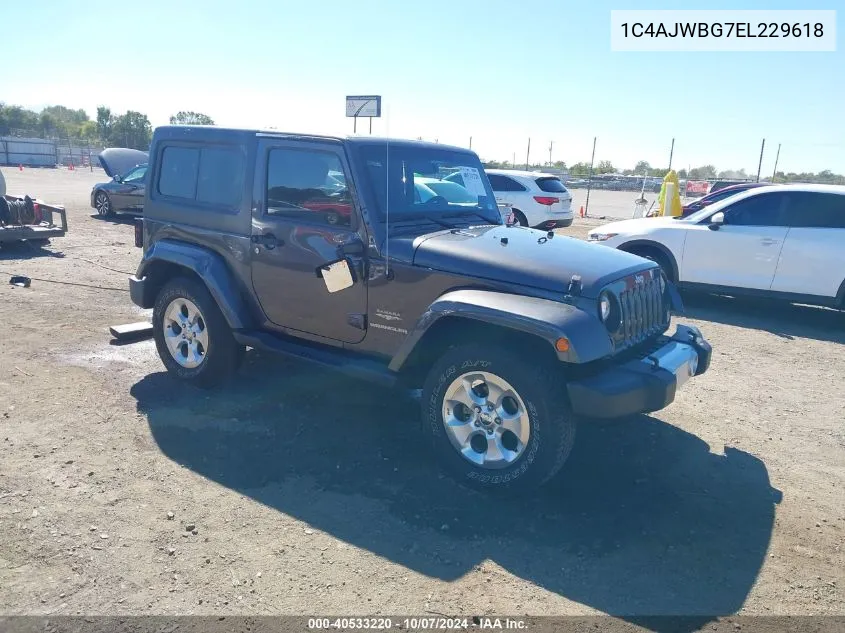 2014 Jeep Wrangler Sahara VIN: 1C4AJWBG7EL229618 Lot: 40533220