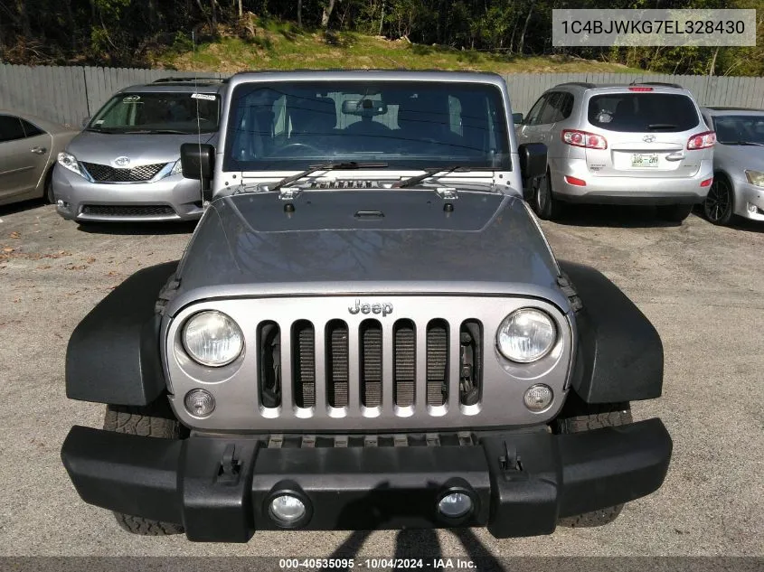 1C4BJWKG7EL328430 2014 Jeep Wrangler Unlimited Sport