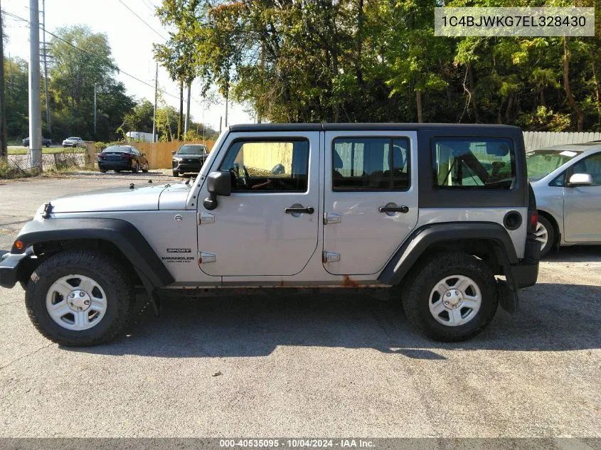 2014 Jeep Wrangler Unlimited Sport VIN: 1C4BJWKG7EL328430 Lot: 40535095