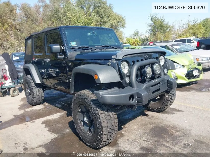 2014 Jeep Wrangler Unlimited Sport VIN: 1C4BJWDG7EL300320 Lot: 40536677