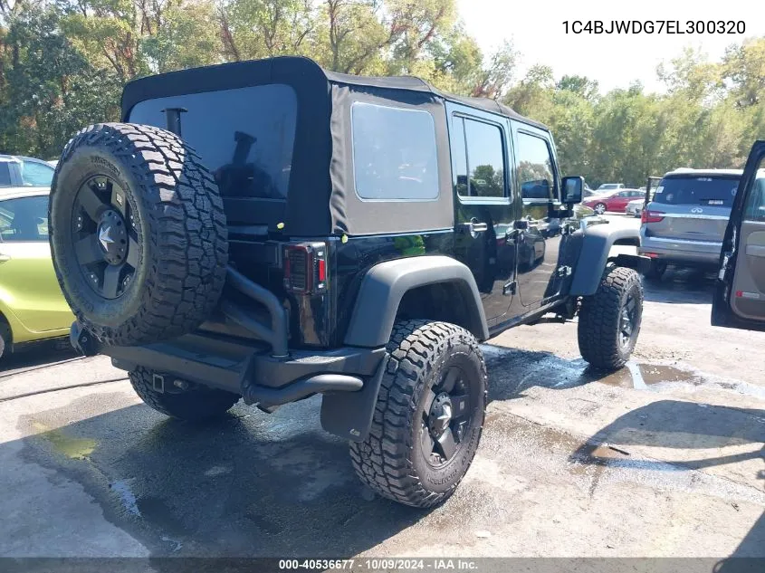 2014 Jeep Wrangler Unlimited Sport VIN: 1C4BJWDG7EL300320 Lot: 40536677