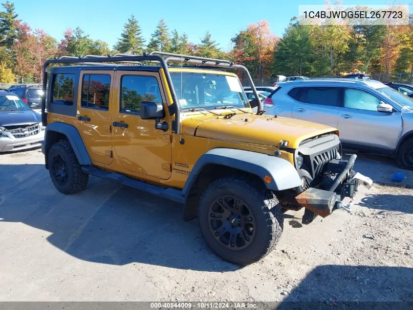 2014 Jeep Wrangler Unlimited Sport VIN: 1C4BJWDG5EL267723 Lot: 40544009