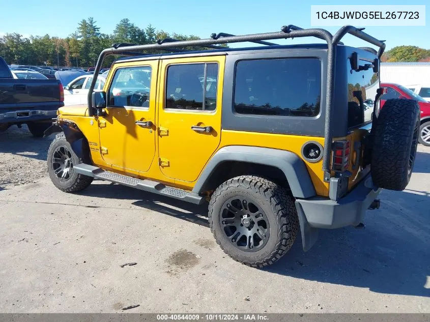 2014 Jeep Wrangler Unlimited Sport VIN: 1C4BJWDG5EL267723 Lot: 40544009