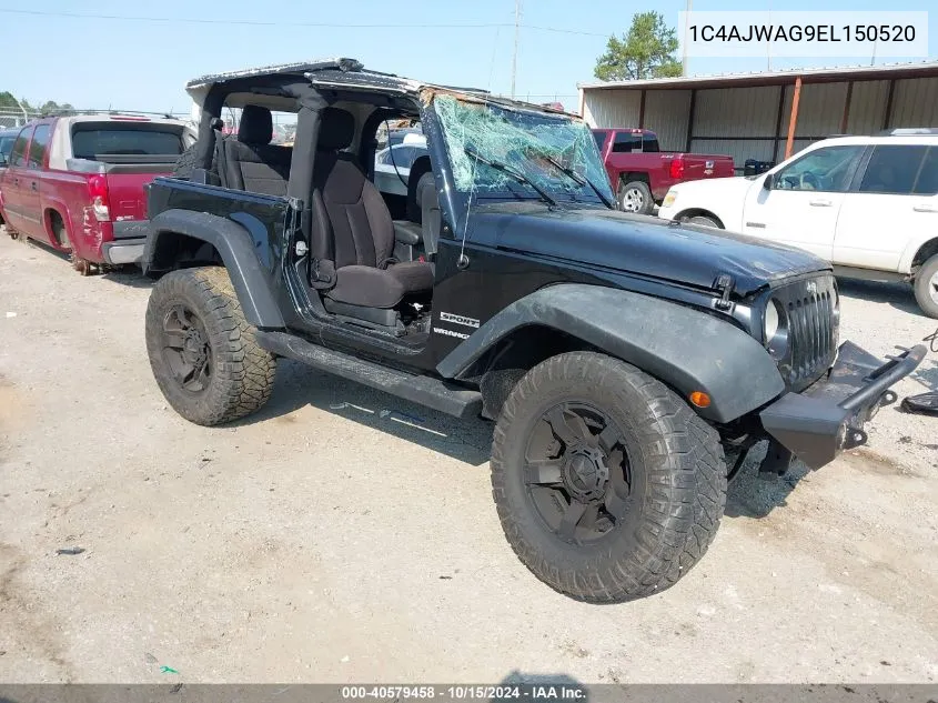 2014 Jeep Wrangler Sport VIN: 1C4AJWAG9EL150520 Lot: 40579458