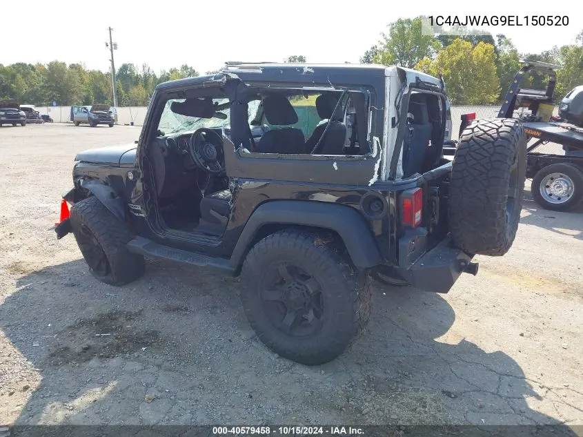 2014 Jeep Wrangler Sport VIN: 1C4AJWAG9EL150520 Lot: 40579458