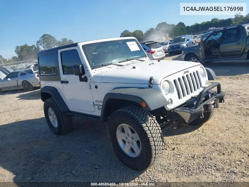 2014 Jeep Wrangler Sport VIN: 1C4AJWAG5EL176998 Lot: 40585450