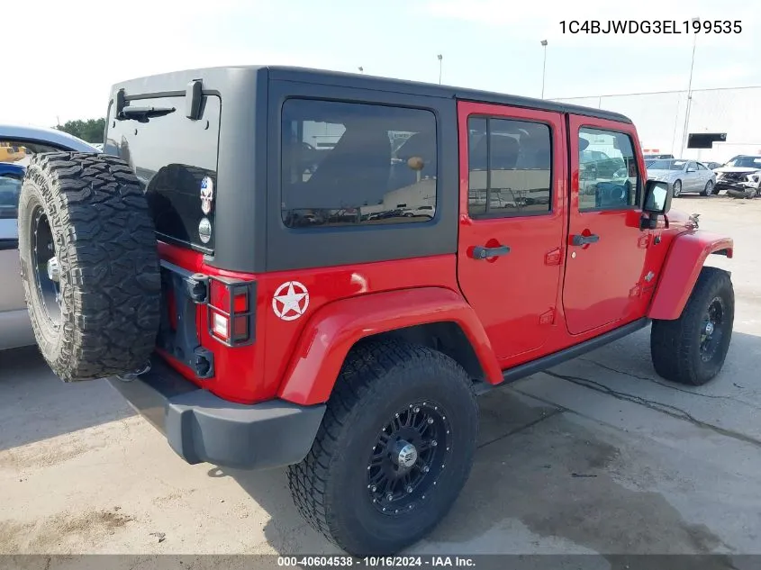 2014 Jeep Wrangler Unlimited Freedom Edition VIN: 1C4BJWDG3EL199535 Lot: 40604538