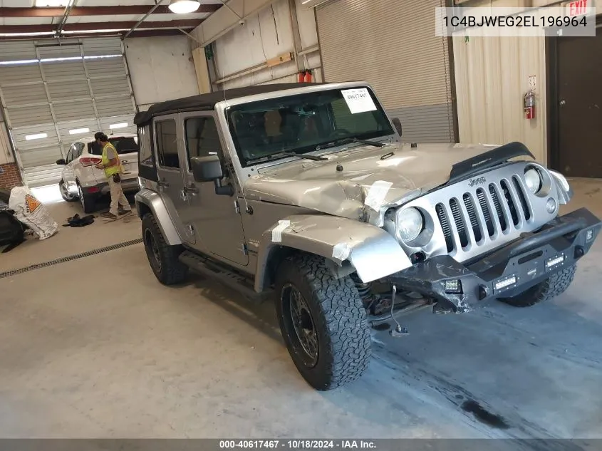 2014 Jeep Wrangler Unlimited Sahara VIN: 1C4BJWEG2EL196964 Lot: 40617467