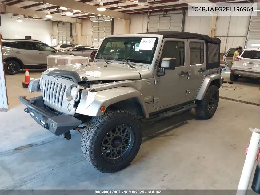 2014 Jeep Wrangler Unlimited Sahara VIN: 1C4BJWEG2EL196964 Lot: 40617467