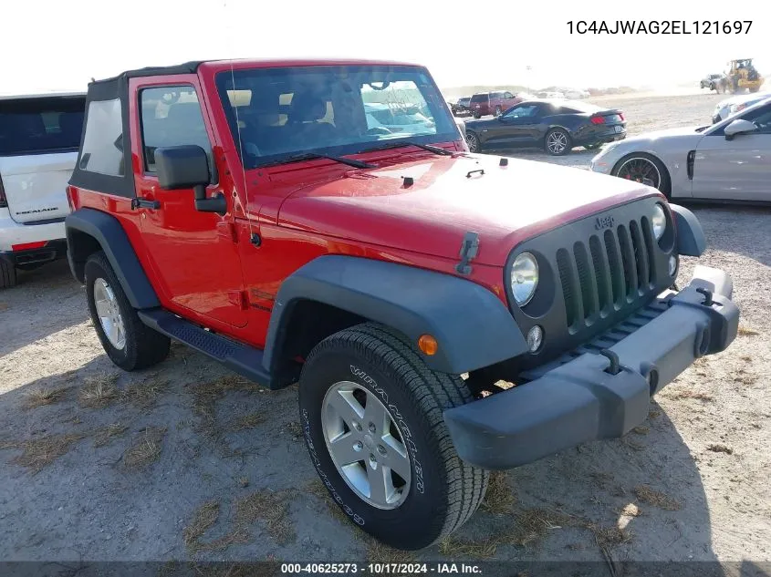 2014 Jeep Wrangler Sport VIN: 1C4AJWAG2EL121697 Lot: 40625273