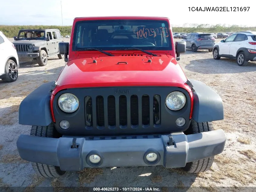 2014 Jeep Wrangler Sport VIN: 1C4AJWAG2EL121697 Lot: 40625273