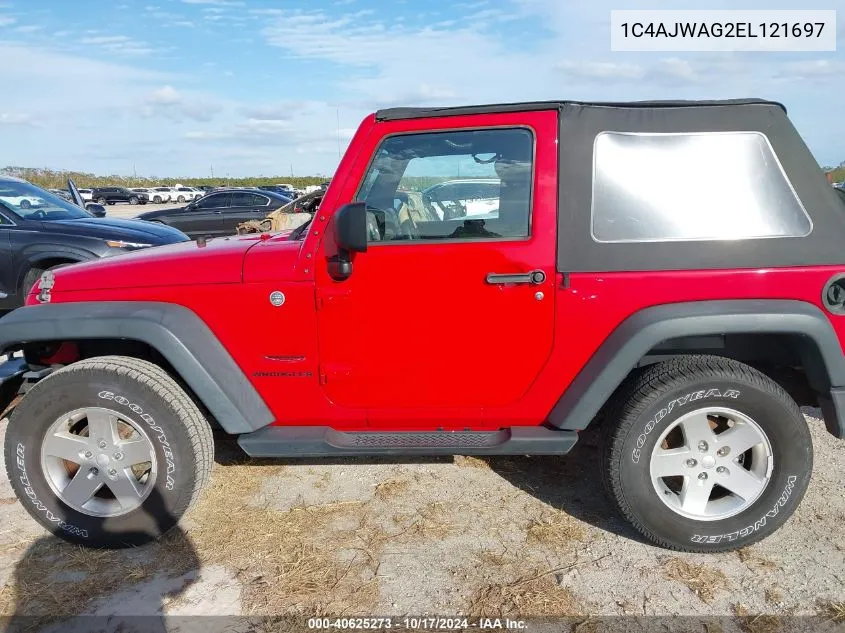 2014 Jeep Wrangler Sport VIN: 1C4AJWAG2EL121697 Lot: 40625273