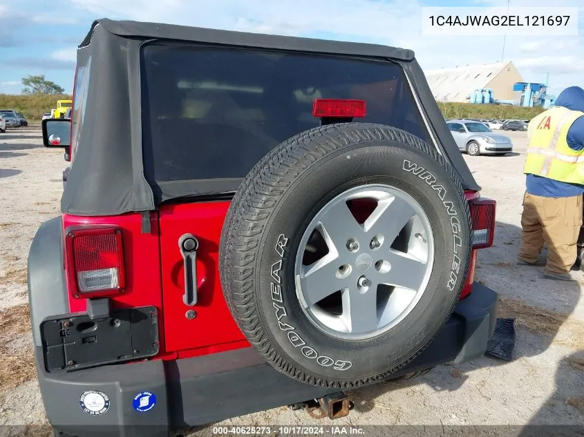 2014 Jeep Wrangler Sport VIN: 1C4AJWAG2EL121697 Lot: 40625273